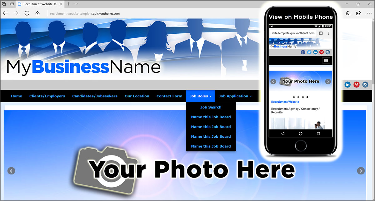 agency website template for recruitment consultancy
