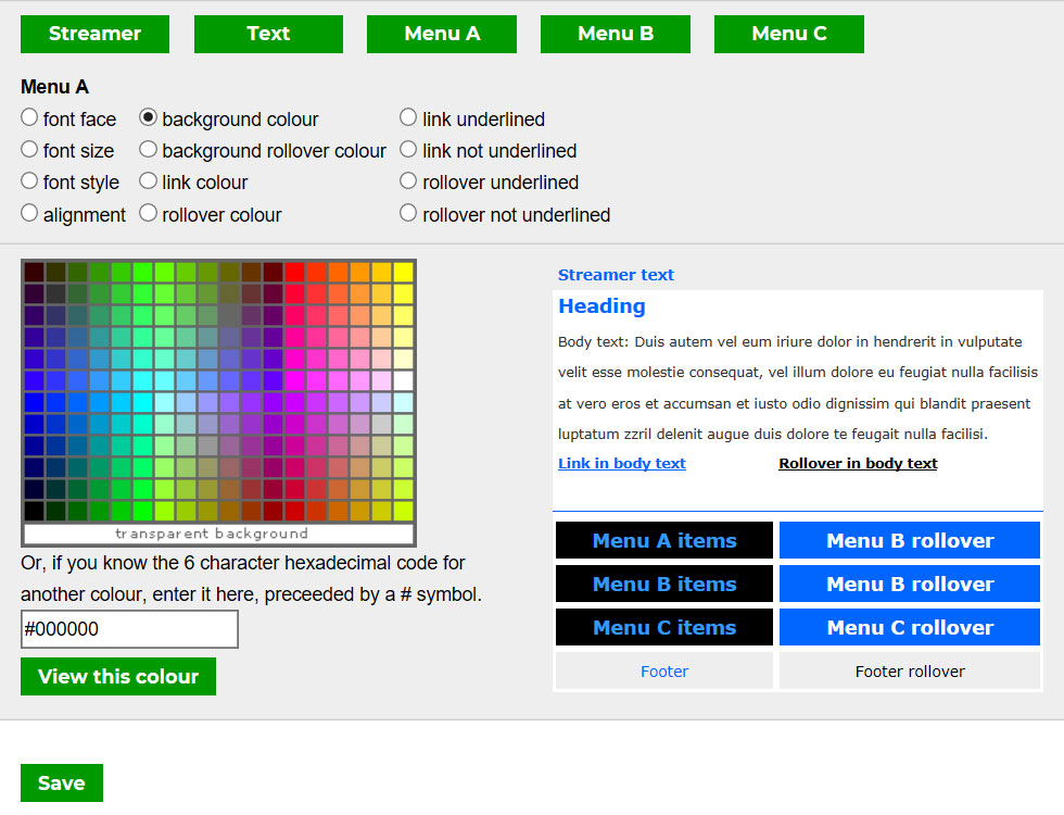 Stylesheet Editor