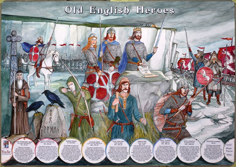 Old English Heroes. Individually signed by Mark Taylor