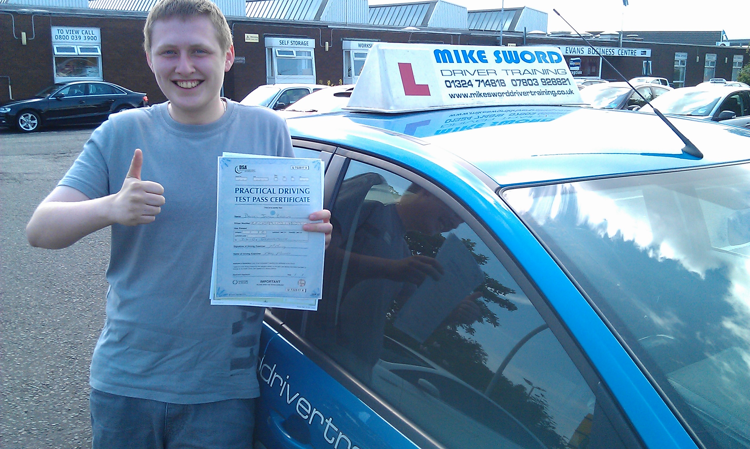 Mike Sword Driver Training Falkirk Instructor Daniel Brown