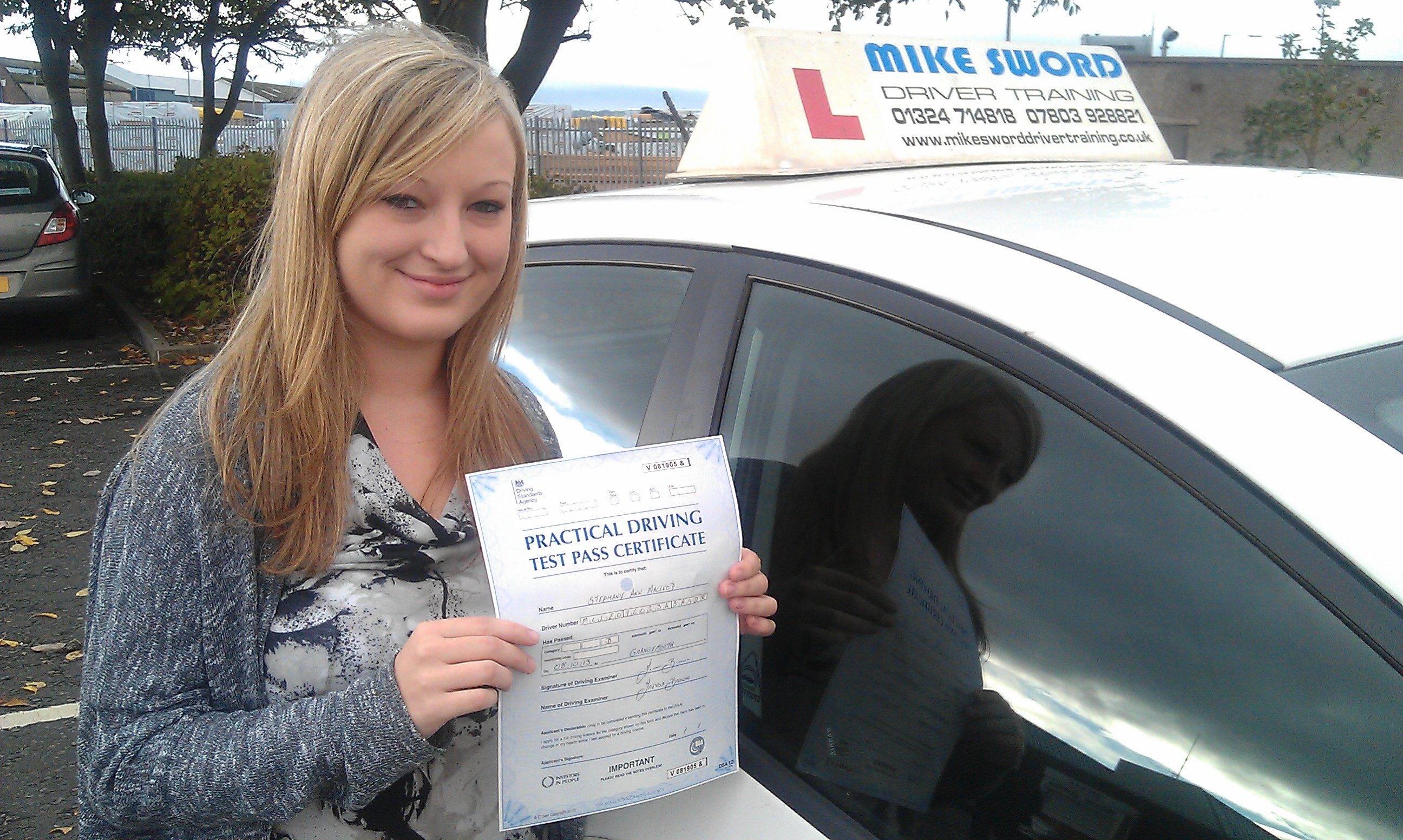 Stephanie MacLeod Mike Sword Driver Training Falkirk Instructor