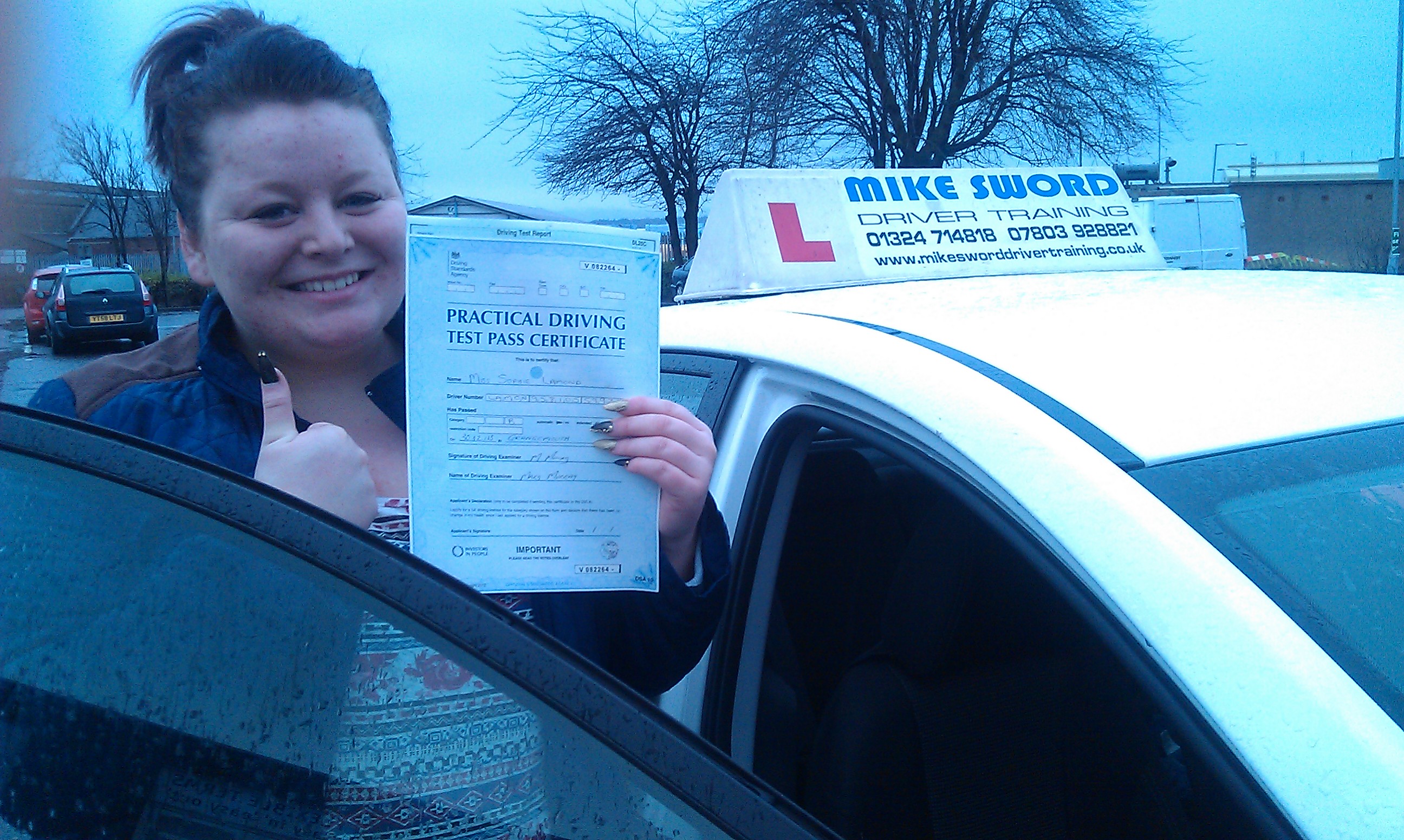 Sophie Lamond Mike Sword Falkirk Driver Training Instructor