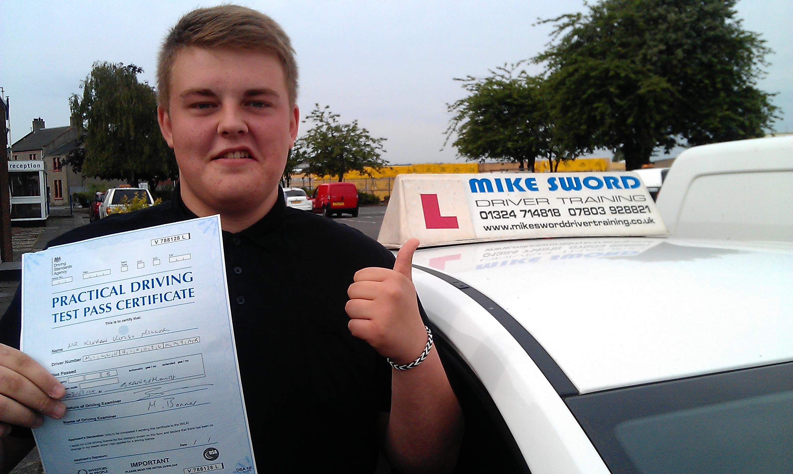 Kieran Miller Mike Sword Driver Training Falkirk Driving Instructor Lessons