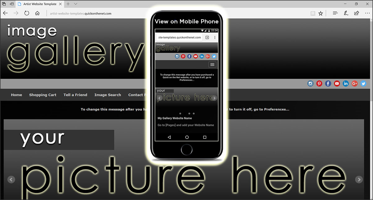 Artist S Portfolio Website Template Themes Business