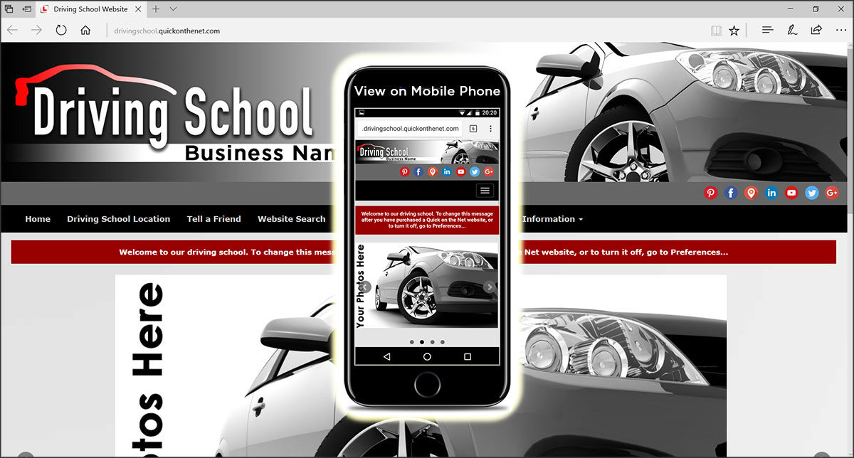 Driving School Website