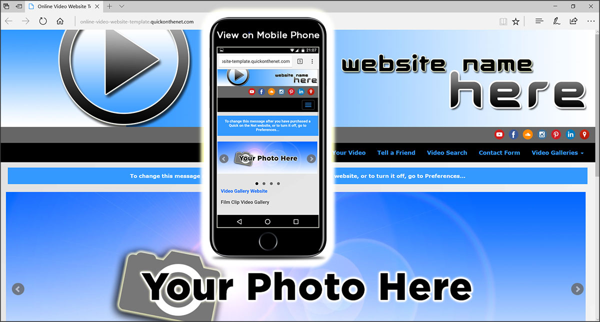 Online Video Website Template