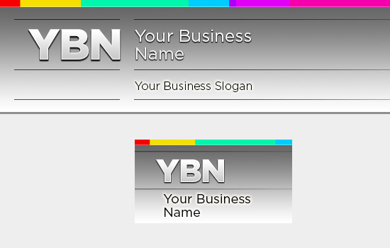 Vibrant Stripe Logo White