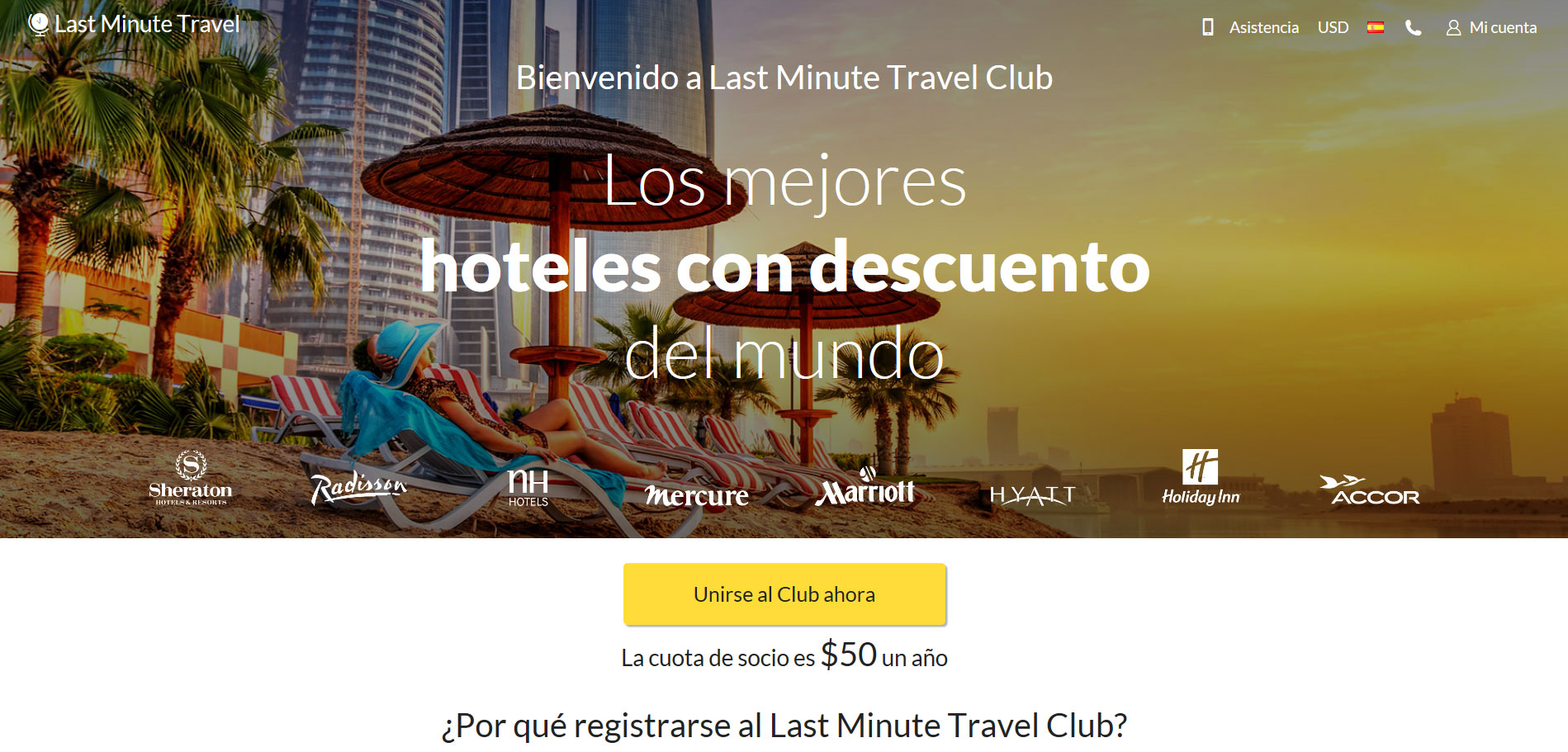 travel club registrarse
